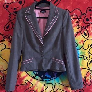 Plaided Bebe Blazer